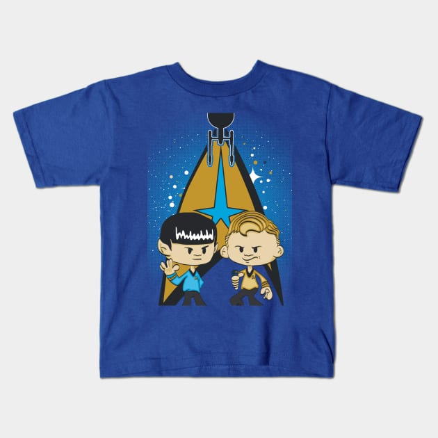 To Boldy Go Kids T-Shirt by DoodleHeadDee